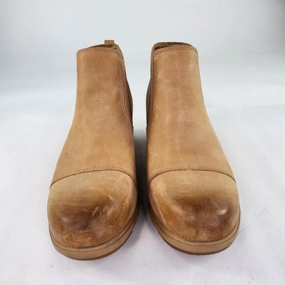 Sorel Evie II Chelsea Boot Womens US 10 Tan Leather Waterproof Pull On Boots - Picture 2 of 11